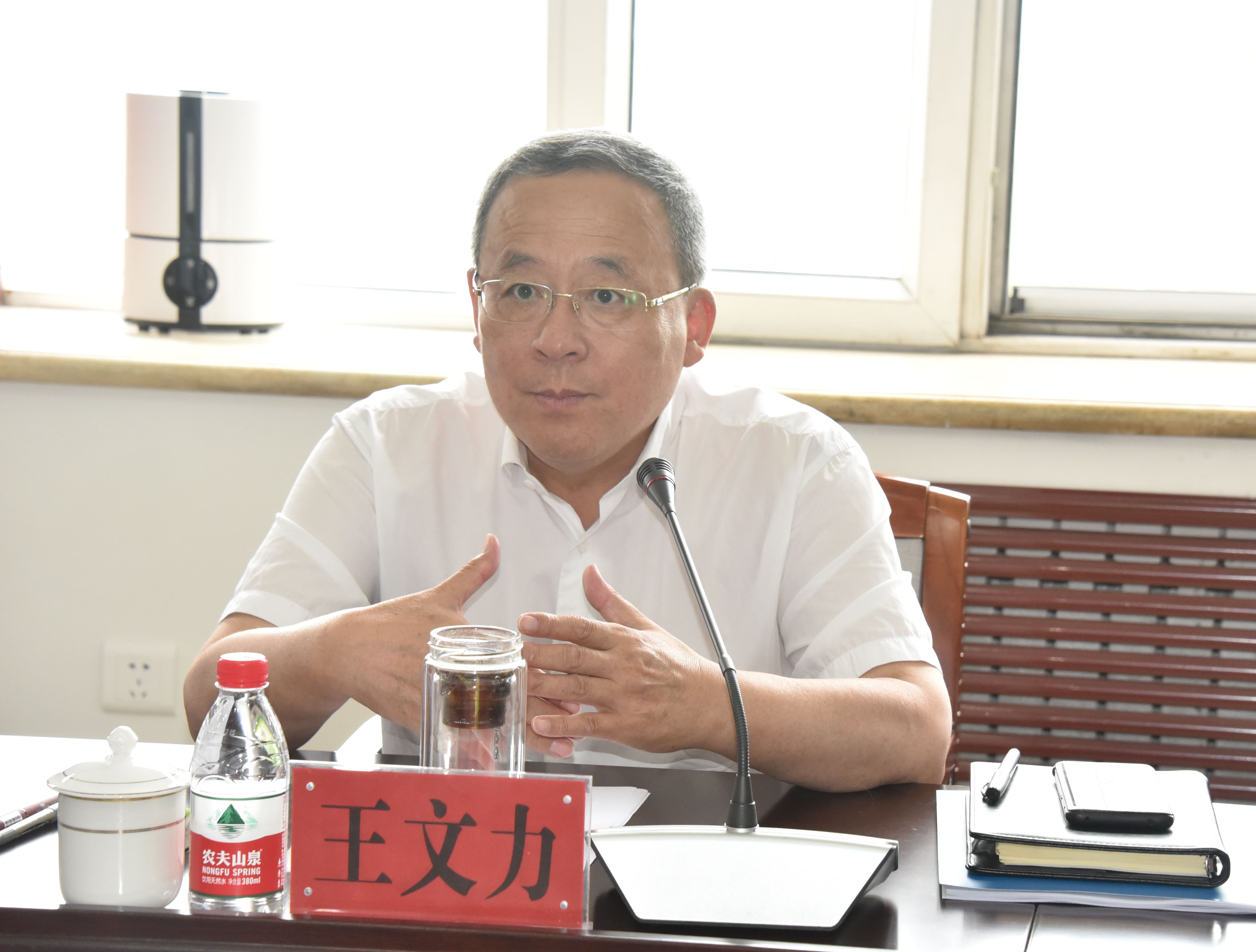 牡丹江市委副书记,市长王文力来校调研座谈
